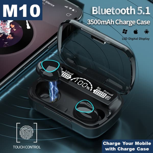TWS M10 Earbuds Bluetooth 5.1 Earphones